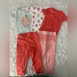 5-piece Strawberry set 🍓 - size 18 months